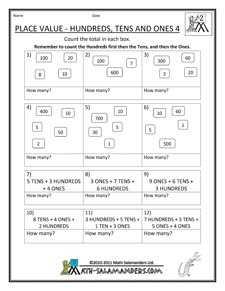 3rd Grade Math Worksheets Pdf Packet