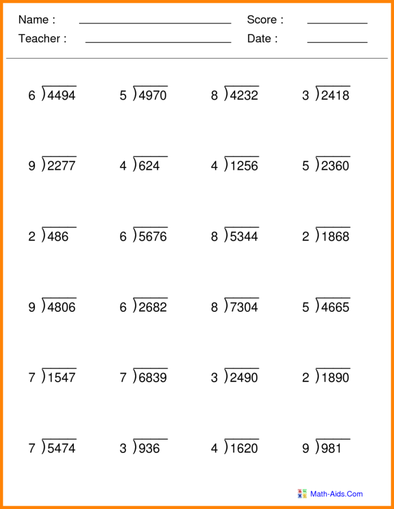 Year 5 Maths Worksheets Printable Uk