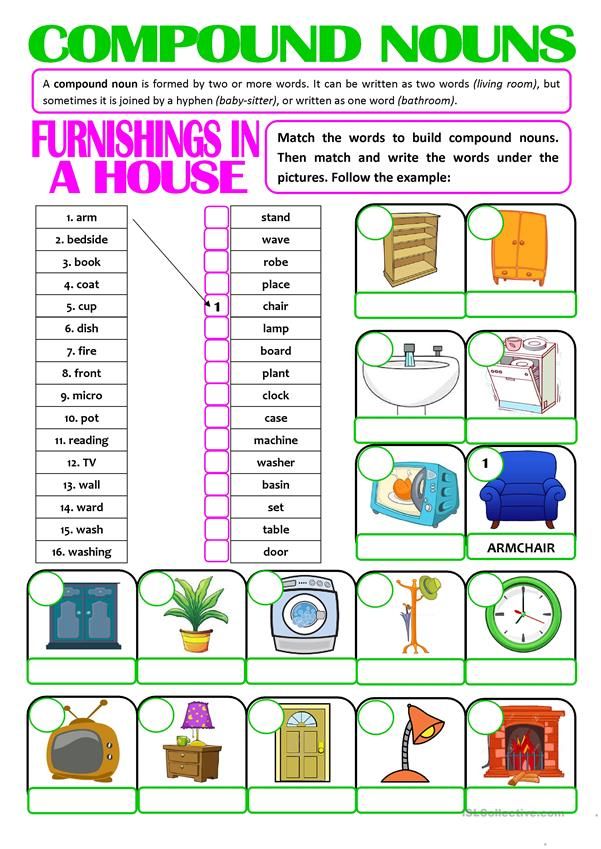 Compound Nouns Worksheet For Grade 7