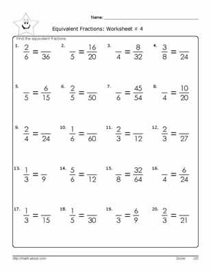 Simplifying Fractions Worksheet Grade 9