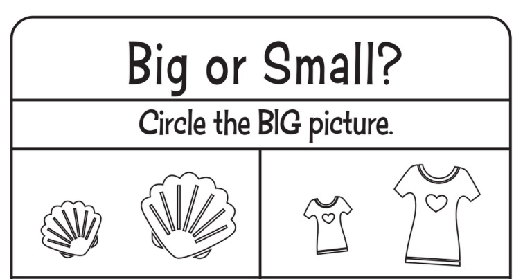 Big Small Worksheet Pdf