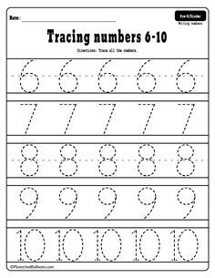 Printable Number Tracing Worksheets Pdf