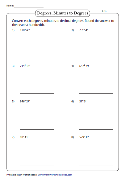 Angle Of Elevation And Depression Trig Worksheet Answers