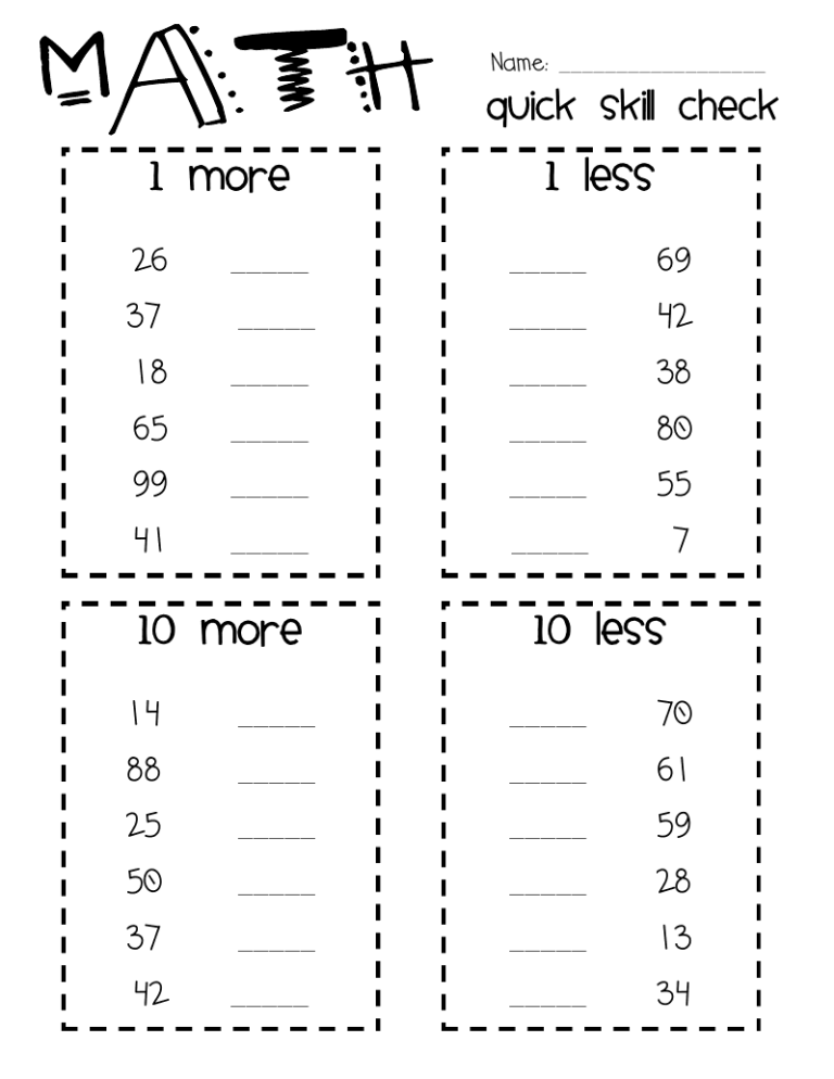 Number Year 1 Maths Worksheets Pdf