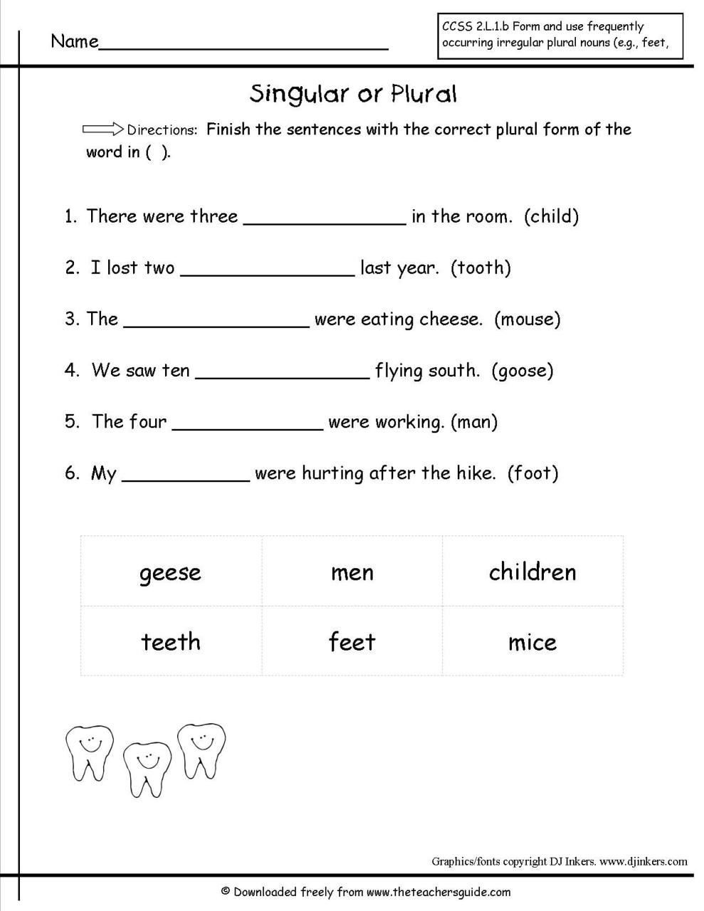 Common Core Math Worksheets Grade 2