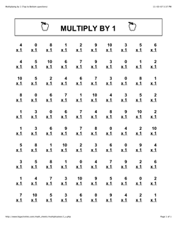 3rd Grade Multiplication Worksheets Printable