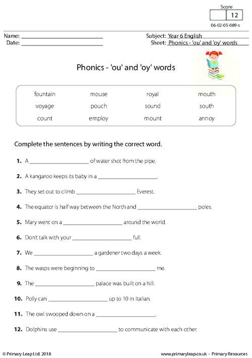 Year 3 English Worksheets Uk