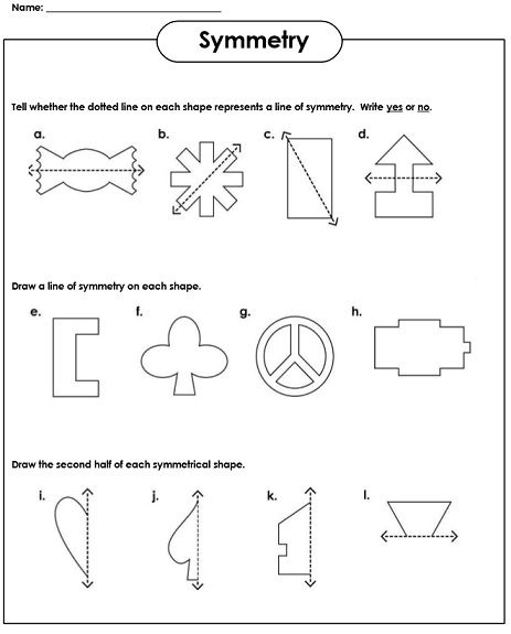 Lines Of Symmetry Worksheet Year 4