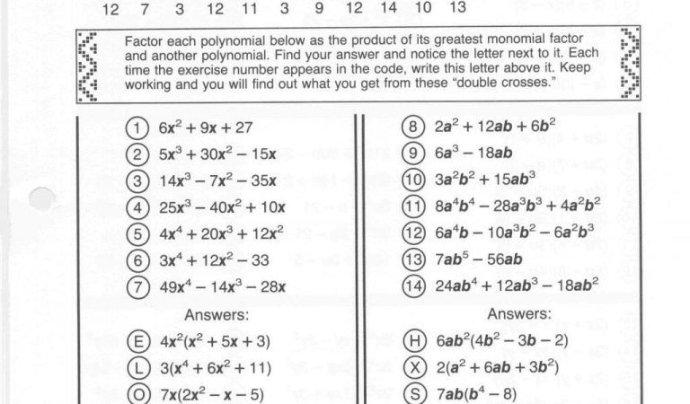 Cross Multiplication Algebra Worksheet