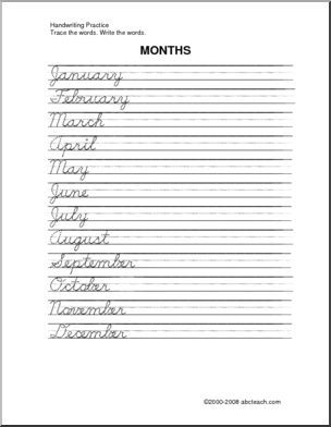 Beginner Free Printable Printable Cursive Writing Practice Sheets