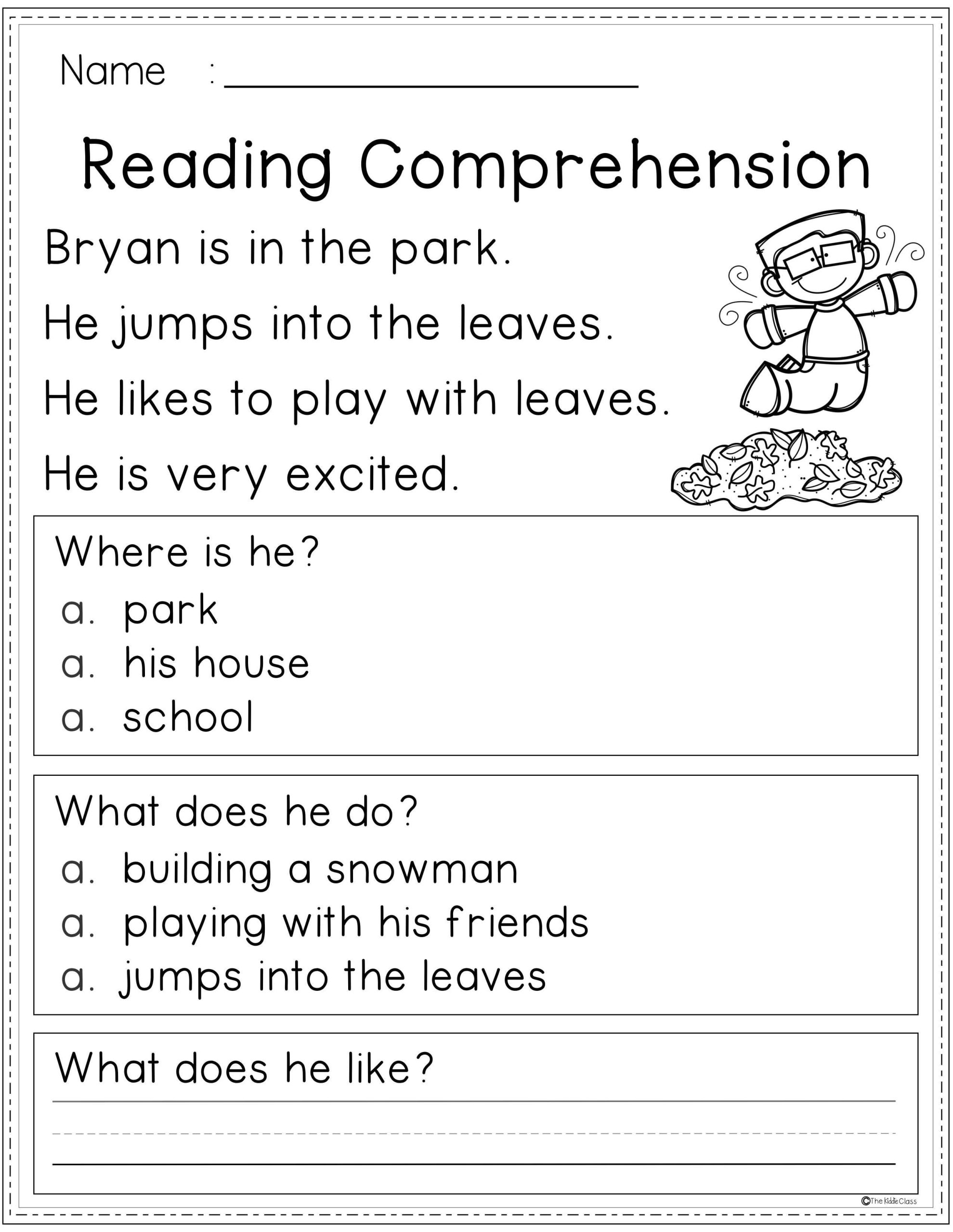 Reading Year 1 Comprehension