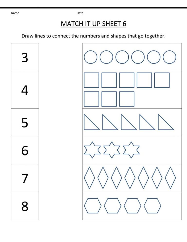 Fun Worksheets For Kids Math