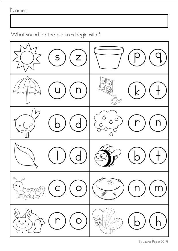 Literacy Worksheets For Preschoolers