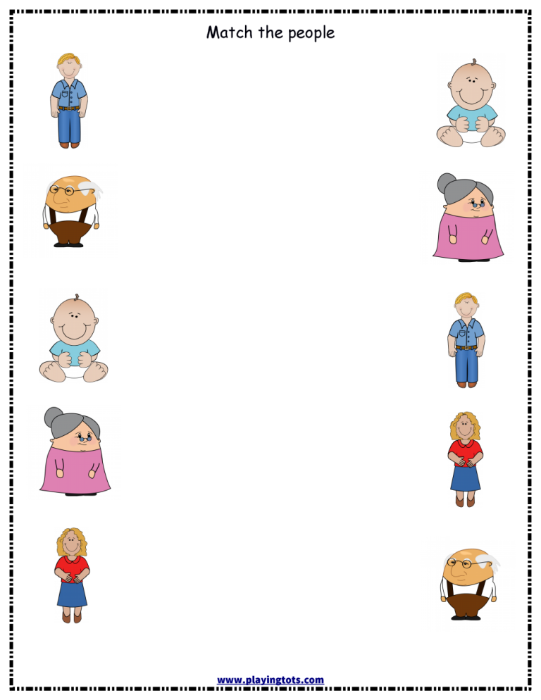 Free Printable Family Worksheets For Kindergarten