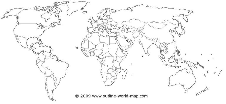 World Map Worksheet For Kids