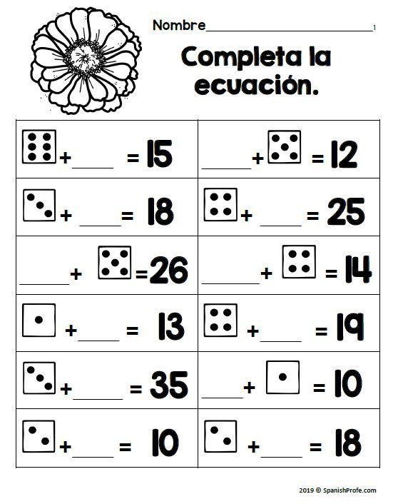 Second Grade Spanish Worksheets For 2nd Grade