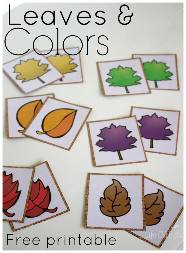 Preschool Printables Fall