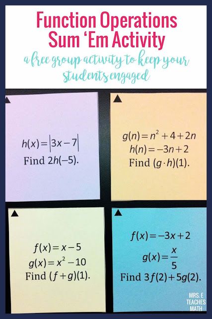 Precalculus Function Operations Worksheet