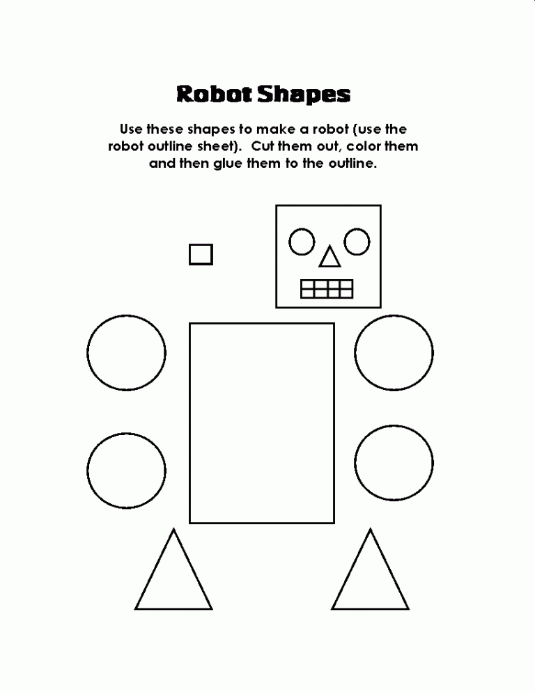 Free Printable Cutting Shapes Worksheets