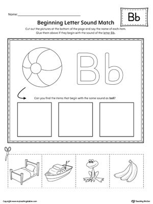 Letter B Worksheets For Kindergarten Pdf