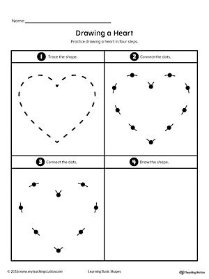 Heart Worksheet Shape