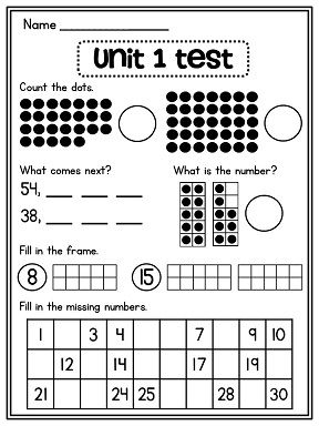 Number Sense Worksheets For Grade 1