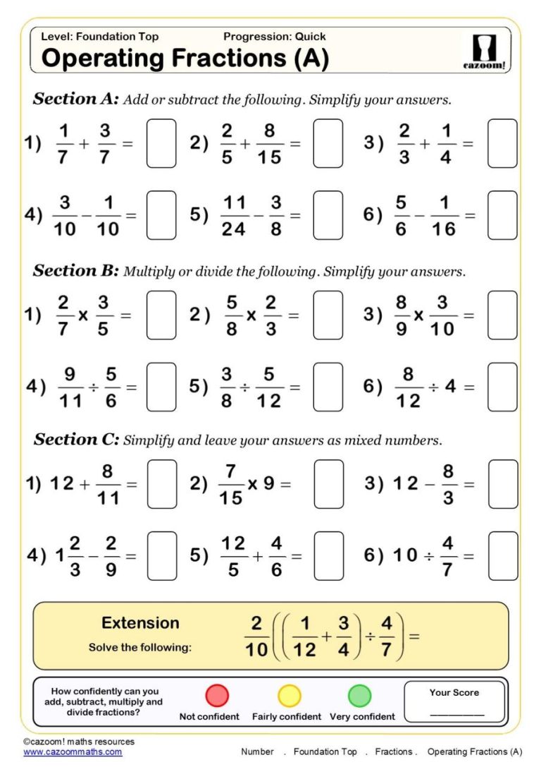 Free Year 6 Maths Worksheets Uk