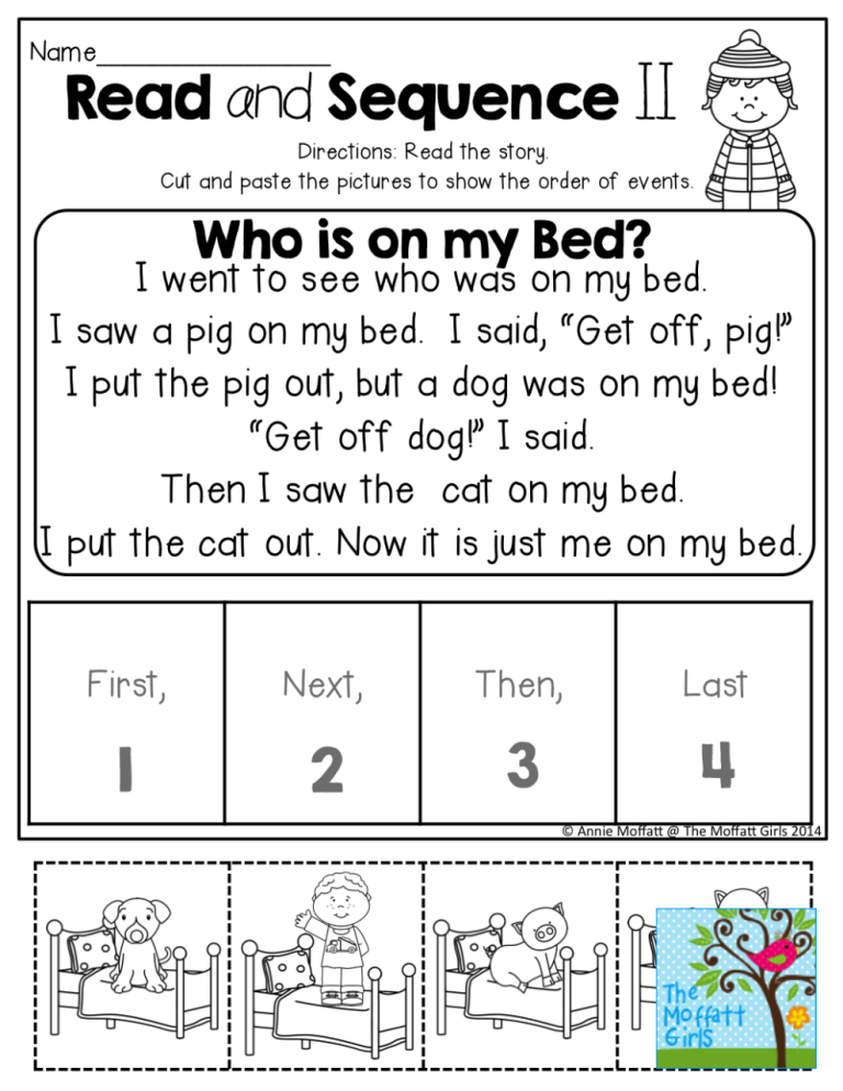 Story Sequencing Worksheets For Kids