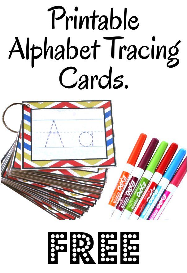 Tracing Letters Cards