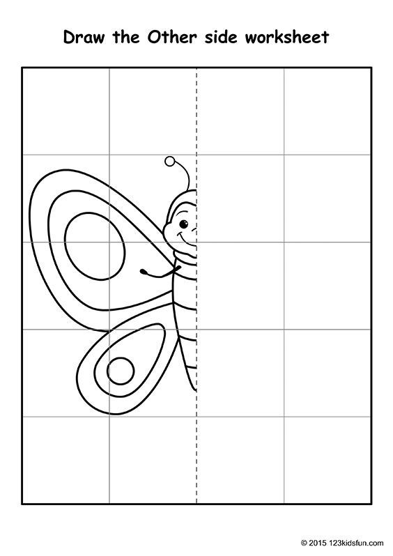 Symmetry Worksheets Kindergarten Free