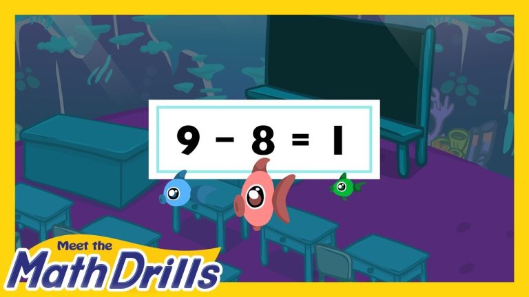 Meet The Math Drills Subtraction