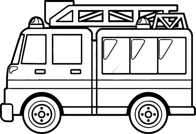 Fire Truck Coloring Page