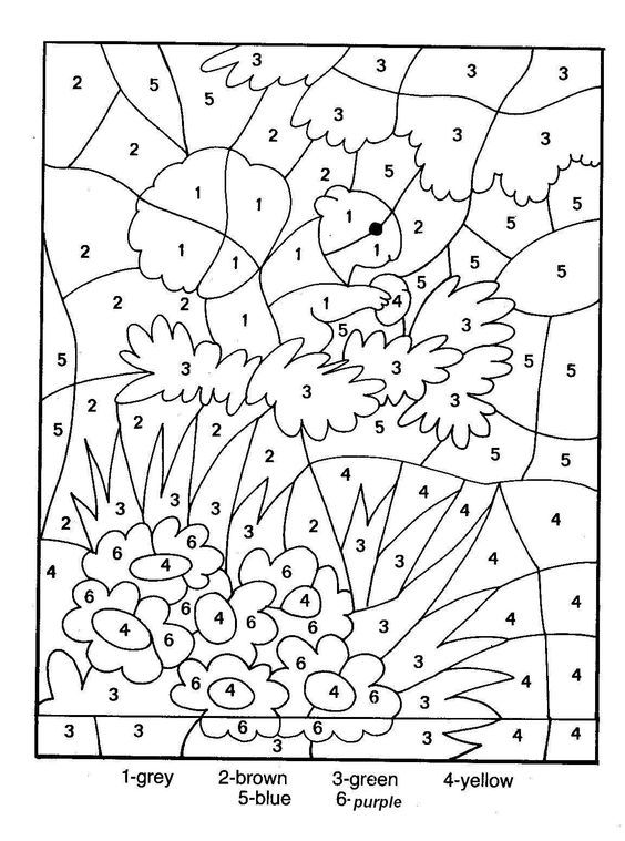 Color By Number Coloring Pages