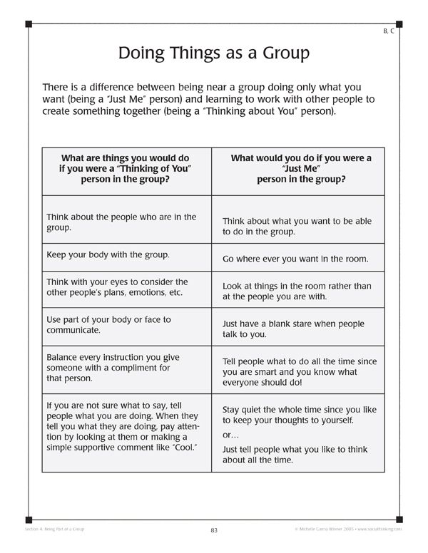 Social Relationship Social Skills Worksheets For Autism Pdf