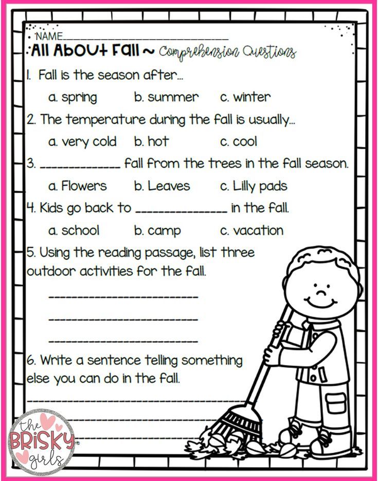 Four Seasons Worksheets For Grade 1