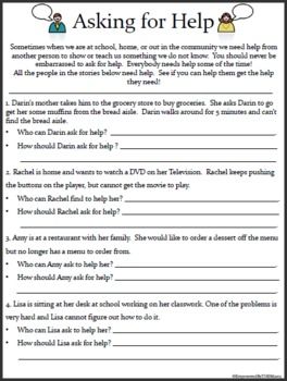 Printable Social Skills Worksheets For Adults Pdf