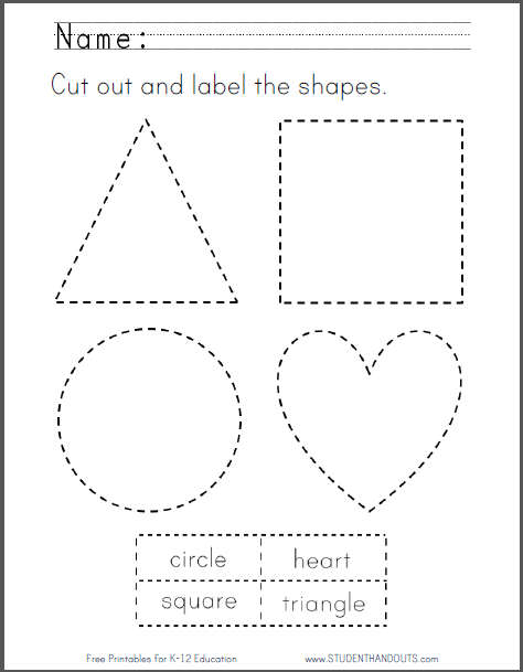 Printable Shapes Worksheets Pdf