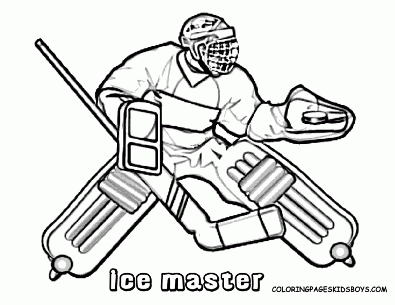 Hockey Coloring Pages