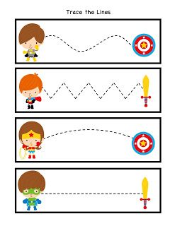 Preschool Superheroes Worksheets Printables