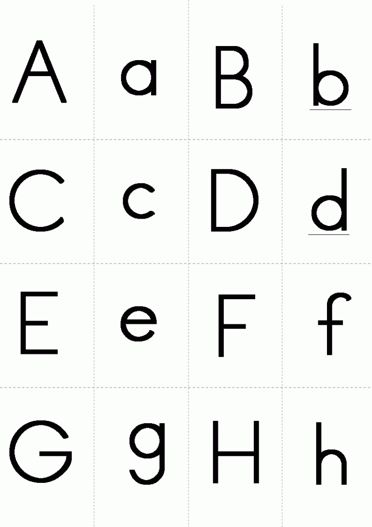 Printable Alphabet Flash Cards With Pictures