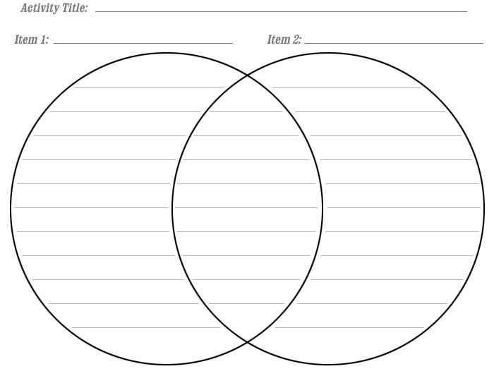 Full Page Printable Venn Diagram With Lines