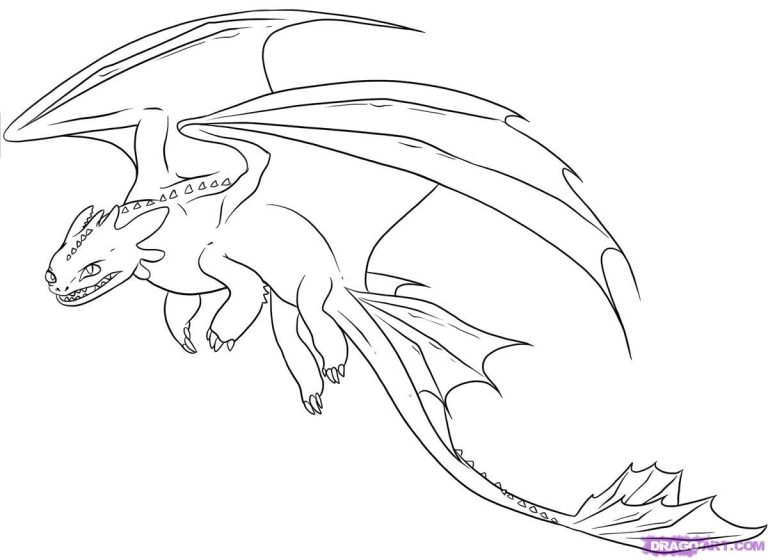 Toothless Coloring Pages