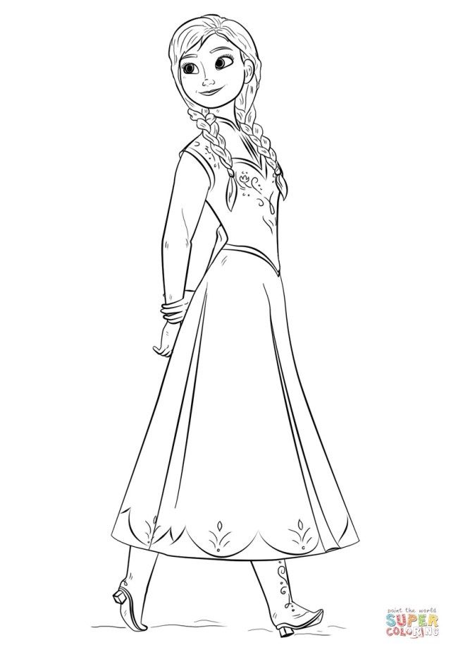 Anna Coloring Pages