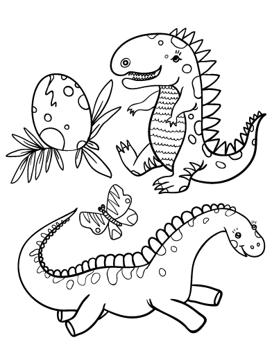 Free Dinosaur Coloring Pages