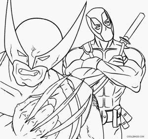 Deadpool Coloring Pages