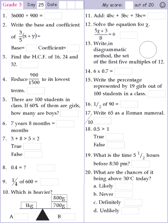 Mental Maths For Class 3 Cbse Board