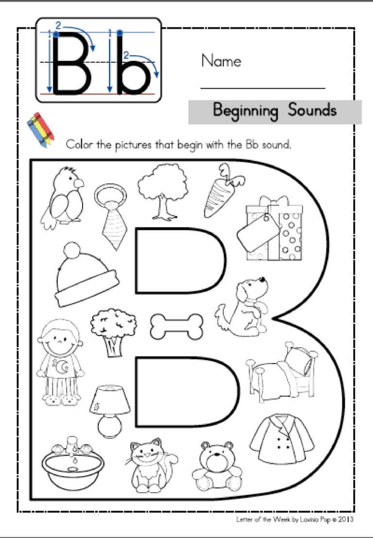 Phonics Letter I Worksheets For Kindergarten