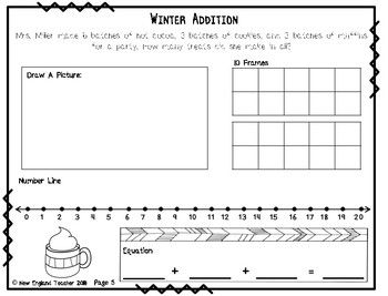 Addition Word Problems To 20