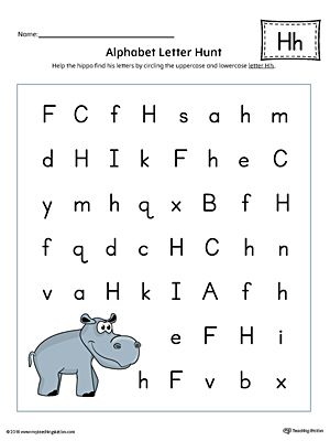 Printable Letter H Worksheets For Preschool