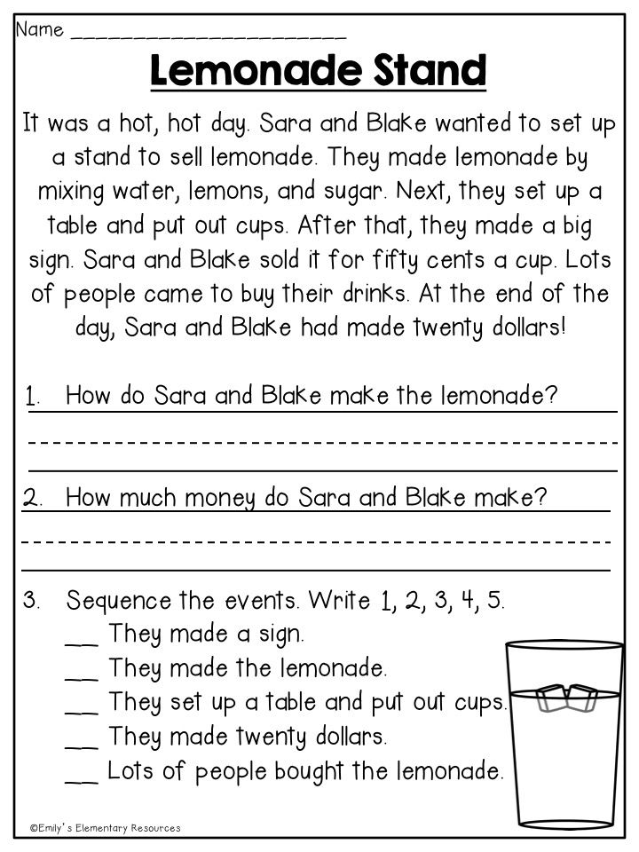 1st Grade Reading Worksheets Printable Free